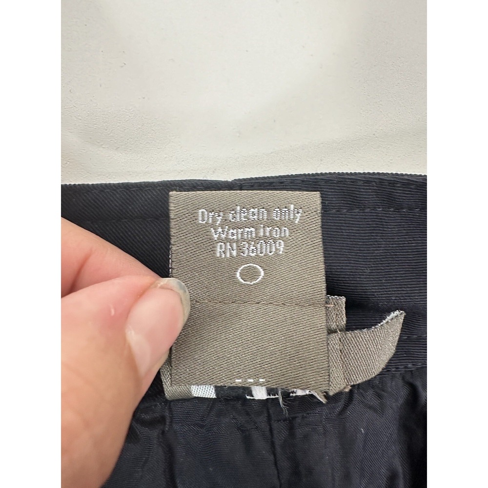 Calvin‎ Klein Women's Navy Blue Wool Blend Sheath Career Skirt Size 12 - Picture 9 of 9